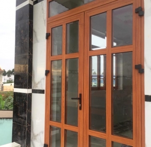 Cửa nhôm Xingfa nhập khẩu-vân gỗ